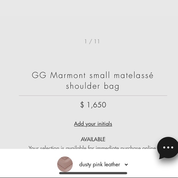 AUTHENTIC GG Marmont small matelassé
shoulder bag - dusty pink - Picture 6 of 8